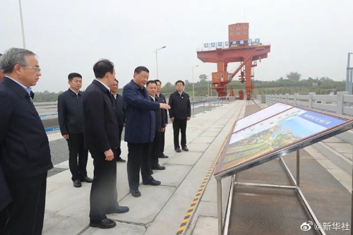 昭通习近平在南阳市淅川县考察南水北调工程