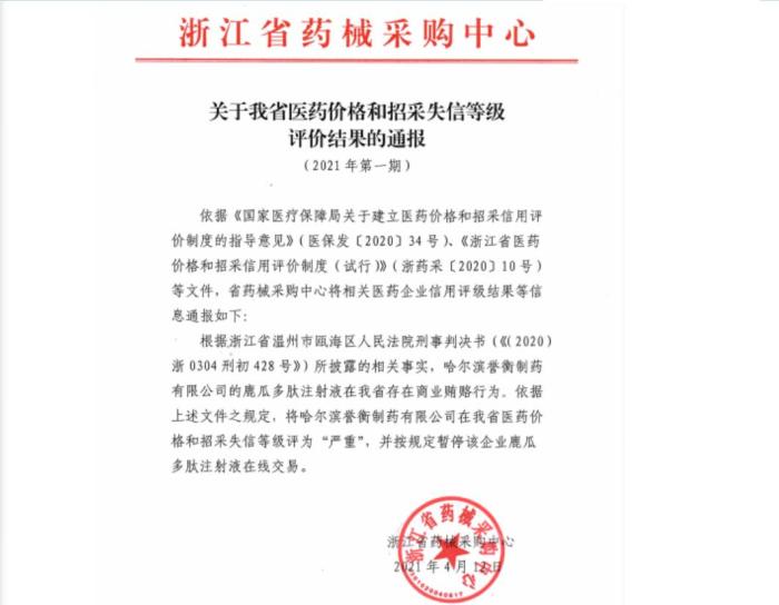 昭通严惩药企商业贿赂！首例严重失信企业处罚结果公布