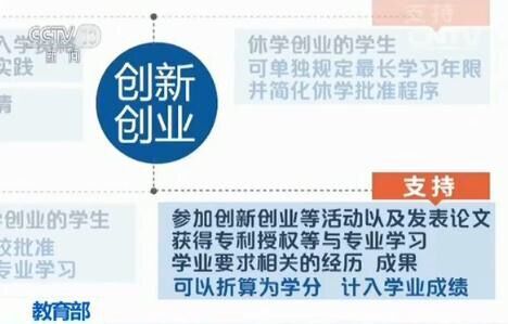 昭通教育部：建立休学创业弹性学习制度